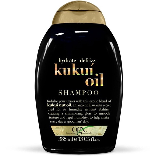 OGX Hydrate & Defrizz+ Kukui Oil Shampoo 385ml