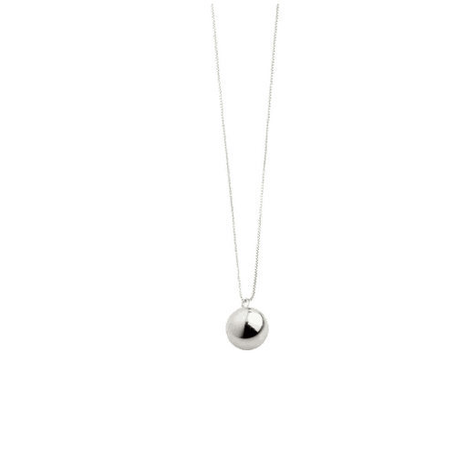 Pilgrim Erna Necklace Globe Pendant Silver-plated