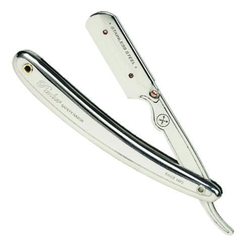 Parker Stainless Steel Handle Clip Type Barber/Straight Razor