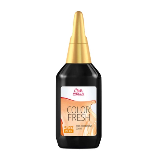 Wella Professionals Color Fresh Light Natural Brunette Brown 5/07 75ml