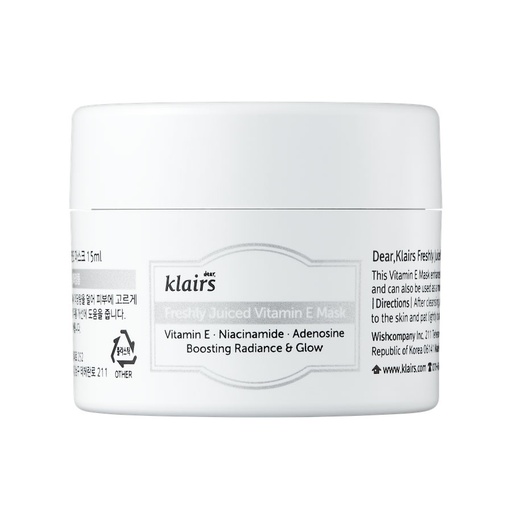 Klairs Freshly Juiced Vitamin E Mask 15ml - 0.5oz