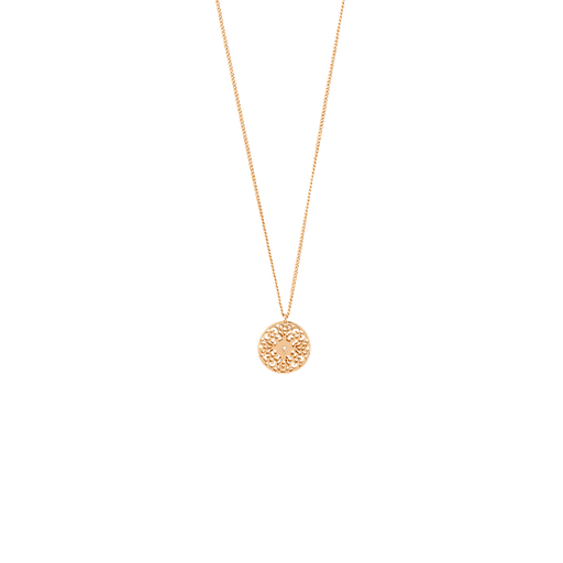 Pilgrim Carol Filigree Pendant Necklace Rose Gold-plated