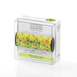 Millefiori Milano Icon - Car Air Freshener Icon "Cuori E Fiori" 08 White Mint & Tonka