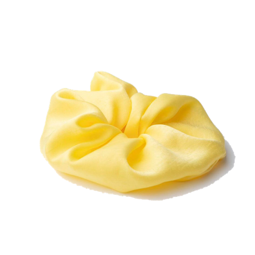 Pieces By Bonbon Vera Scrunchie Oversized Pastel Yellow