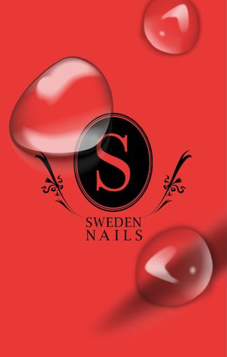 Sweden Nails Red lady