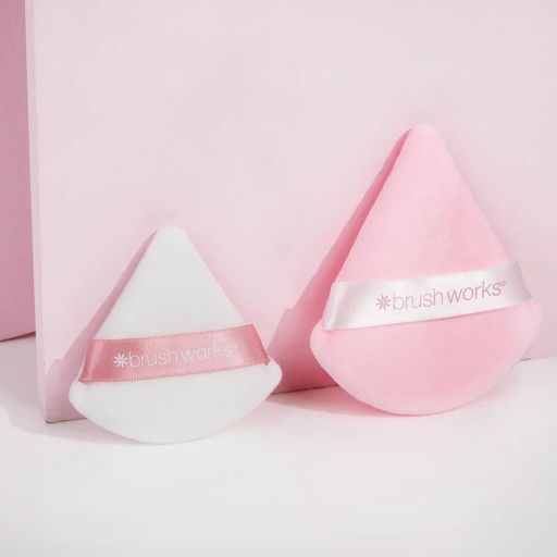 Brushworks Triangle Powder Puff Duo