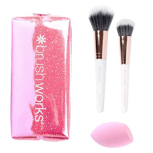 Brushworks Travel Makeup Brush & Sponge Set