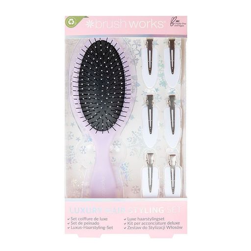 Brushworks Luxury Purple Hair Styling Set