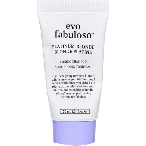 Evo Fabuloso Platinum Blonde Toning Shampoo 30ml