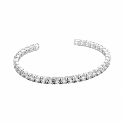 Hilke Collection Bangle La Monda Bianco Silver