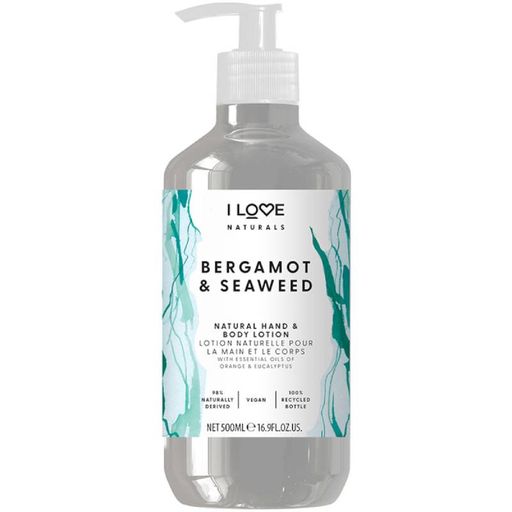 I Love Naturals Bergamot & Seaweed Hand & Body Lotion 500ml