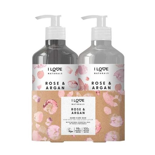 I Love Naturals Rose Argan Hand Care Duo 2 x 500ml