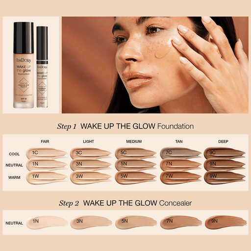 IsaDora Wake Up the Glow Foundation SPF50 3C