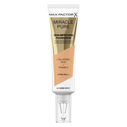 Max Factor Miracle Pure Skin-Improving Foundation 44 Warm Ivory 30ml