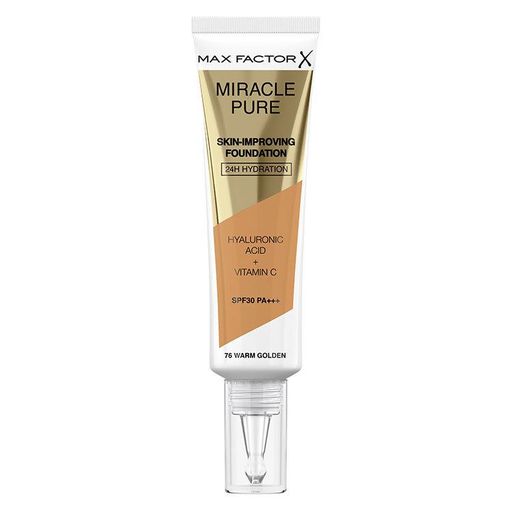 Max Factor Miracle Pure Skin-Improving Foundation 76 Warm Golden 30ml