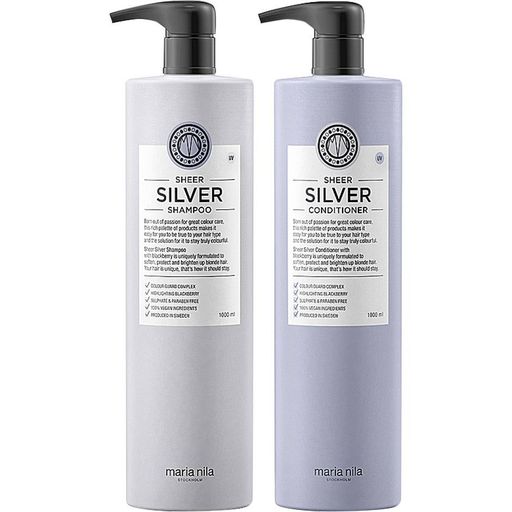 Maria Nila Sheer Silver 1000ml + 1000ml Duo