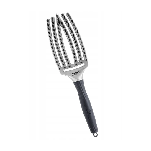 Olivia Garden Fingerbrush Trinity Medium Silver