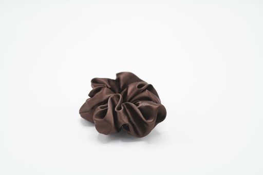 Pieces By Bonbon Bea Scrunchie Oversized Dark Brown