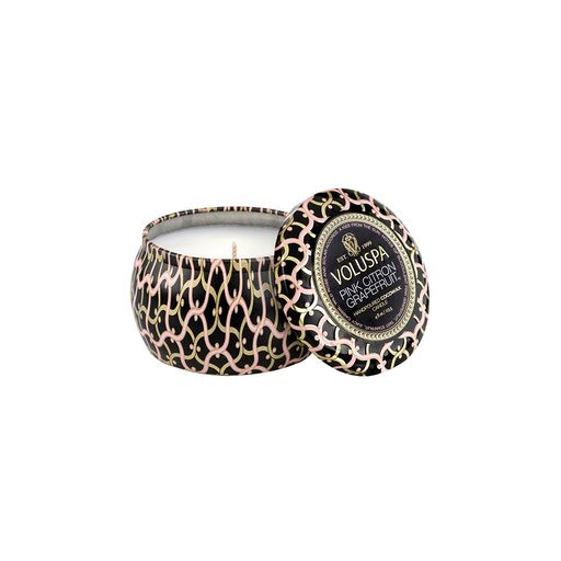 Voluspa Maison Mini Tin Candle 113g - Pink Citrongrapefruit