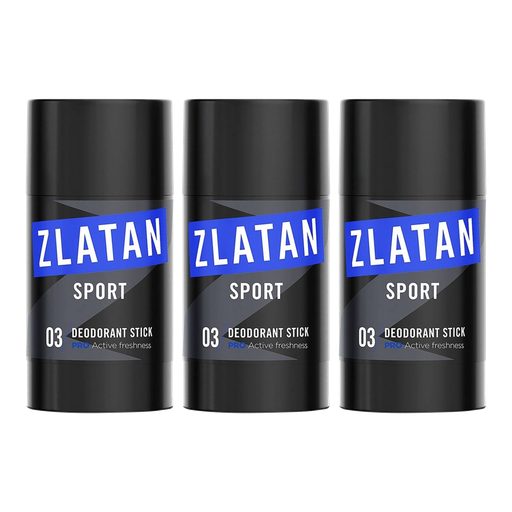 3-Pack Zlatan Ibrahimovic Sport Pro Deodorant Stick 75ml