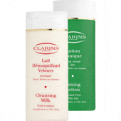 Cleansing Duo (Komb. / Fet hy) Cleansing Milk 200 ml + Toning Lotion 200 ml - Clarins