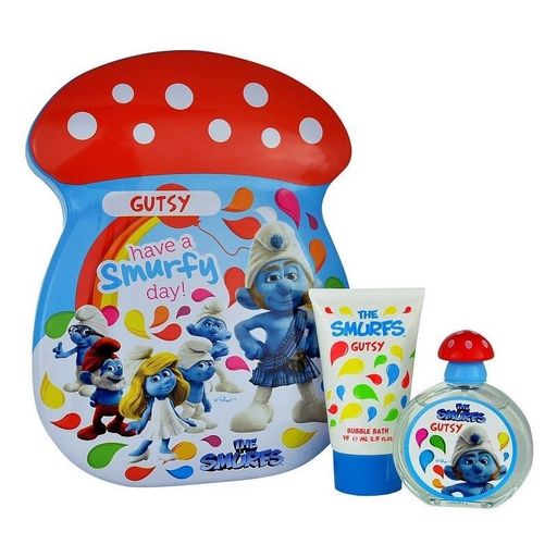 The Smurfs Gutsy Giftset Edt 50ml  + 75ml Bubbelbath
