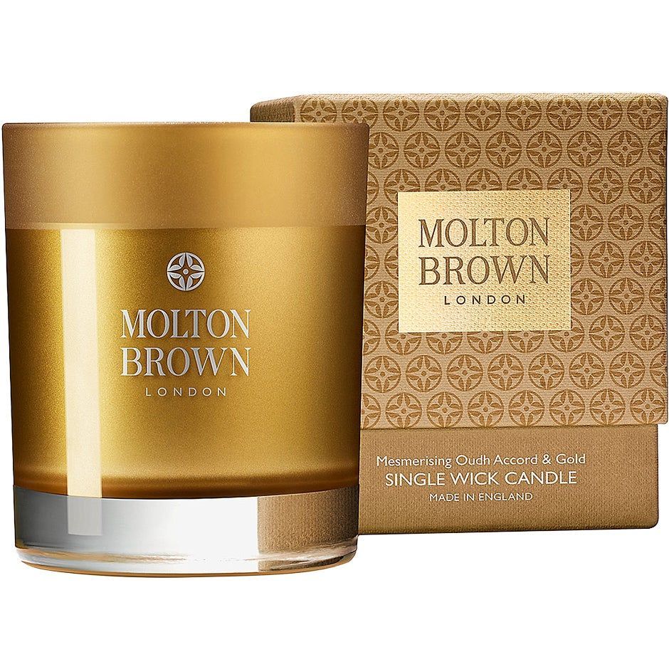 Molton Brown Oudh Accord & Gold Single Wick Candle 180g
