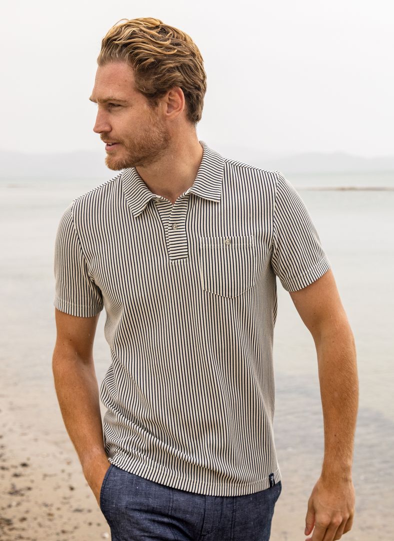 Brassie Polo Brassie Polo Dk Navy Stripe