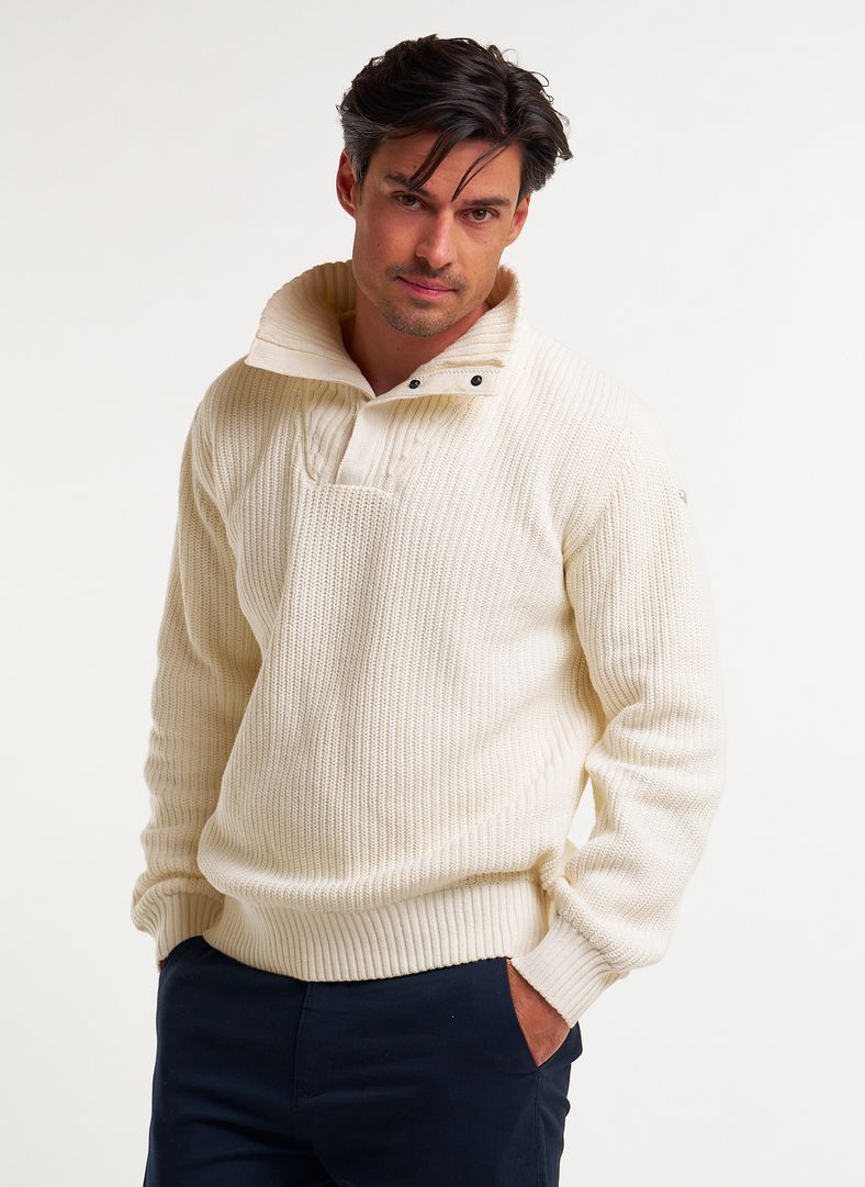 Campe WB Sweater Sand Dollar White
