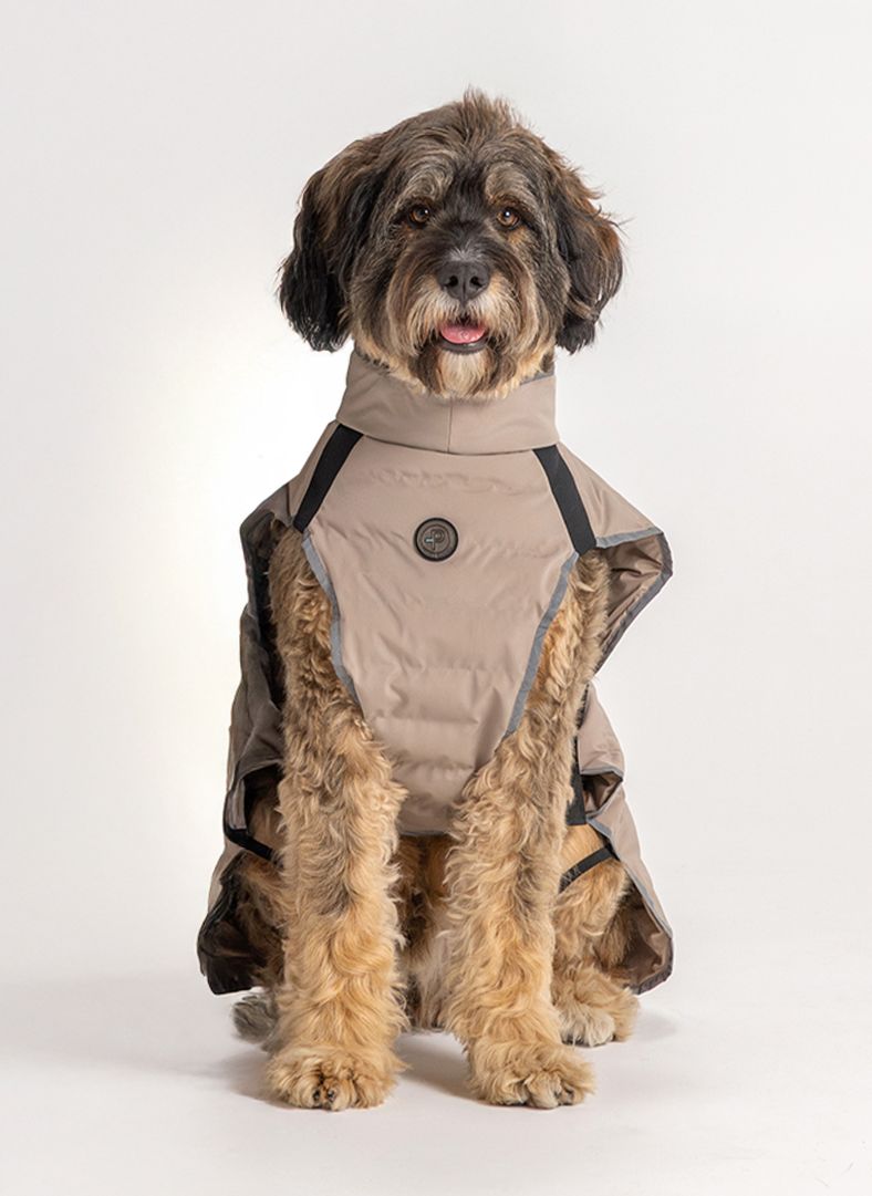 Commodus Dog Coat Cobblestone