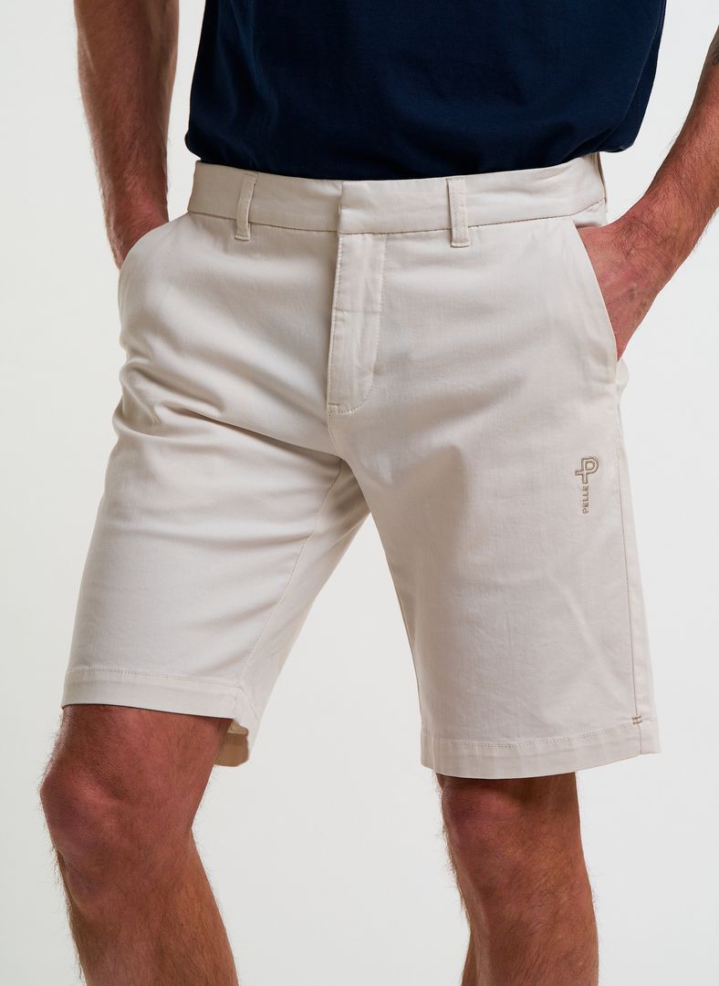 Crew Organic Cotton Shorts Sand Dollar White