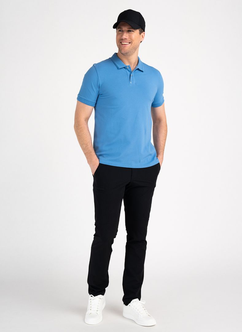 Crew Polo Tidal Blue