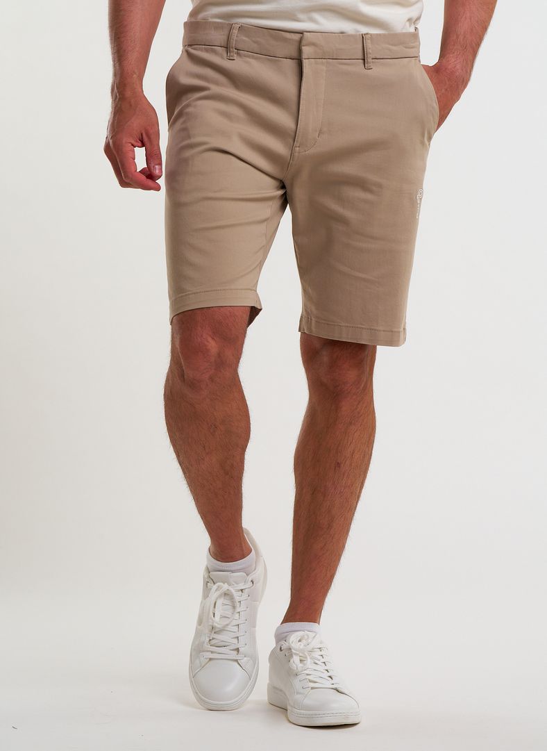 Crew Organic Cotton Shorts Tumbled Stone