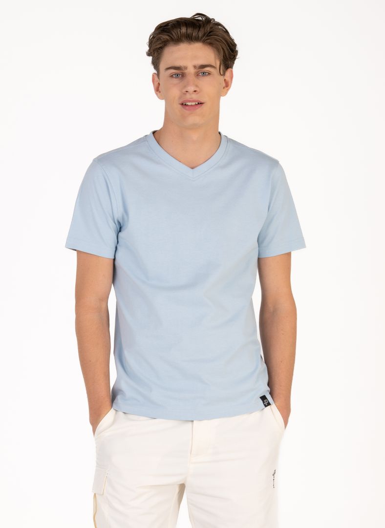 Crew V-tee Atlas Blue