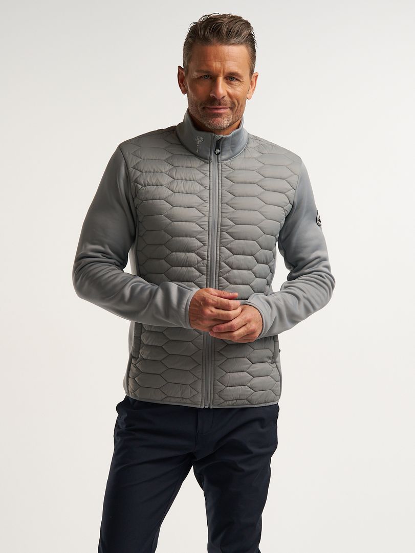 Levo Quilted Zip Levo Quilted Zip Granite