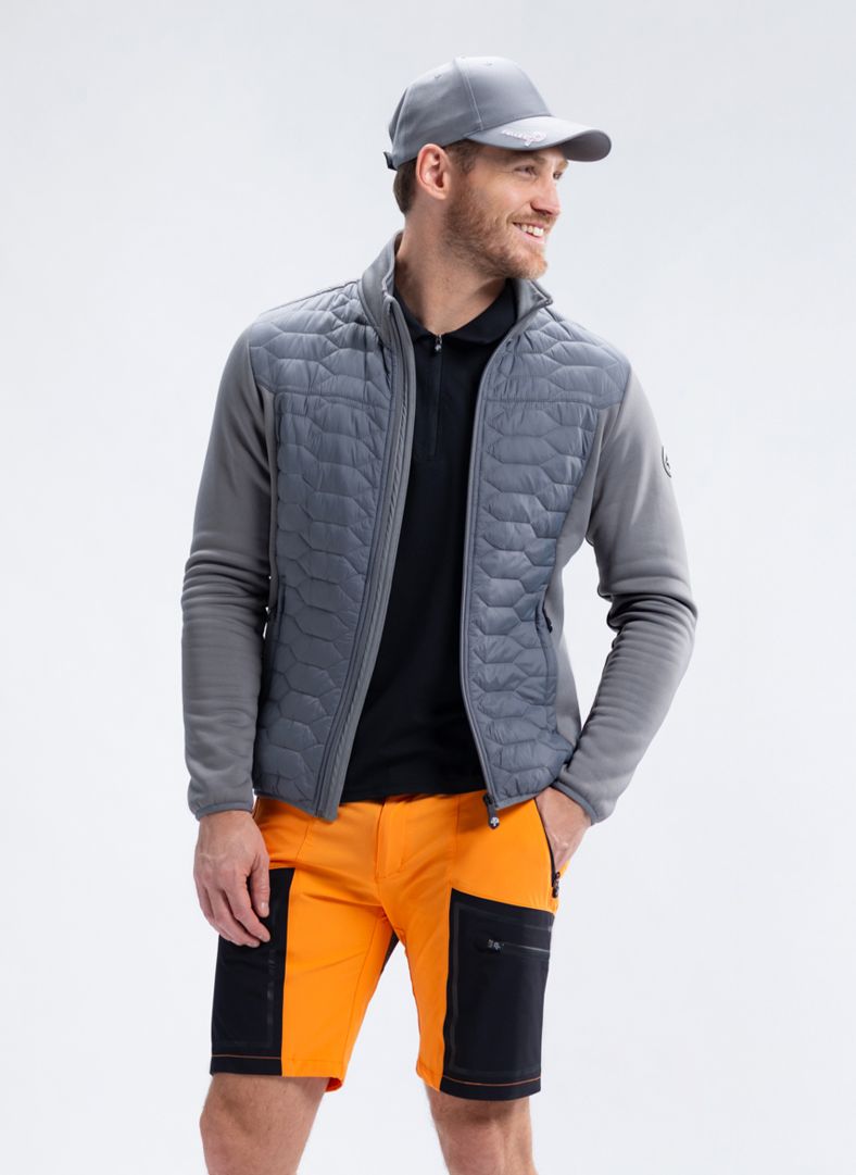 Levo Quilted Zip Granite