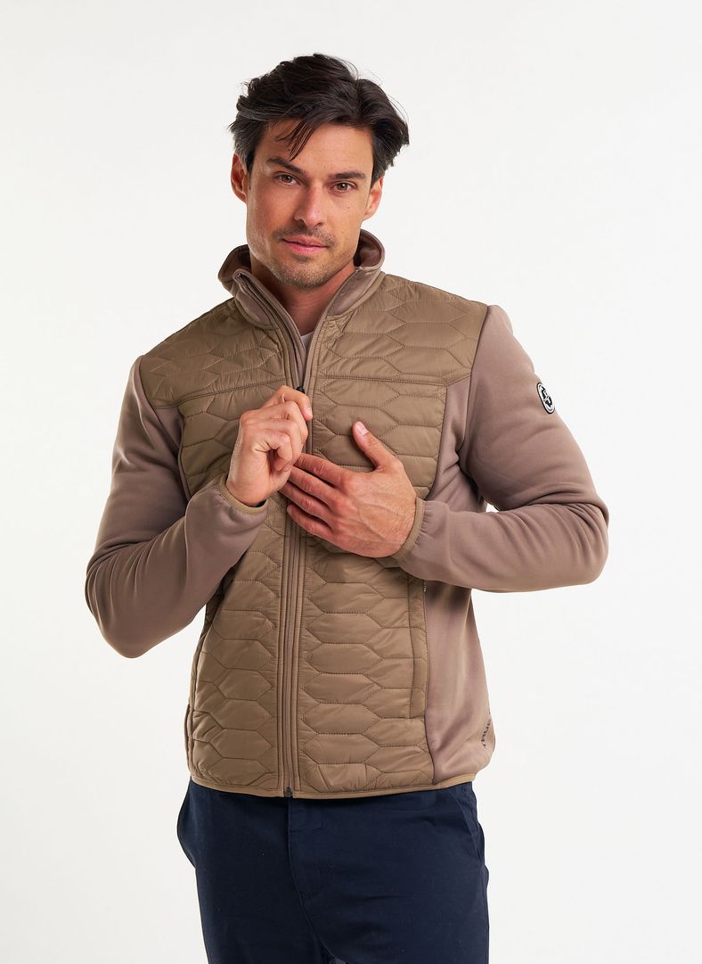 Levo Quilted Zip Levo Quilted Zip Toffee