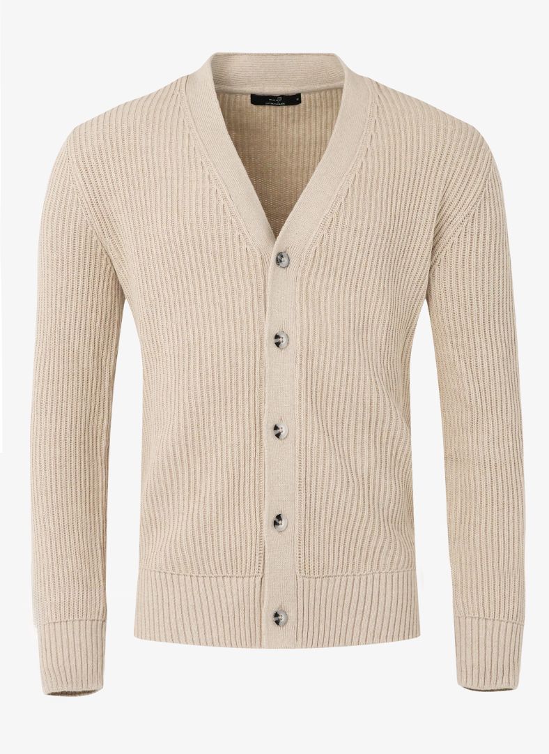 Mons Knitted Cardigan Mons Knitted Cardigan Lt Beige melange