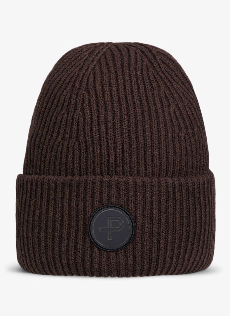 Mons Knitted Hat Carob Brown Mélange