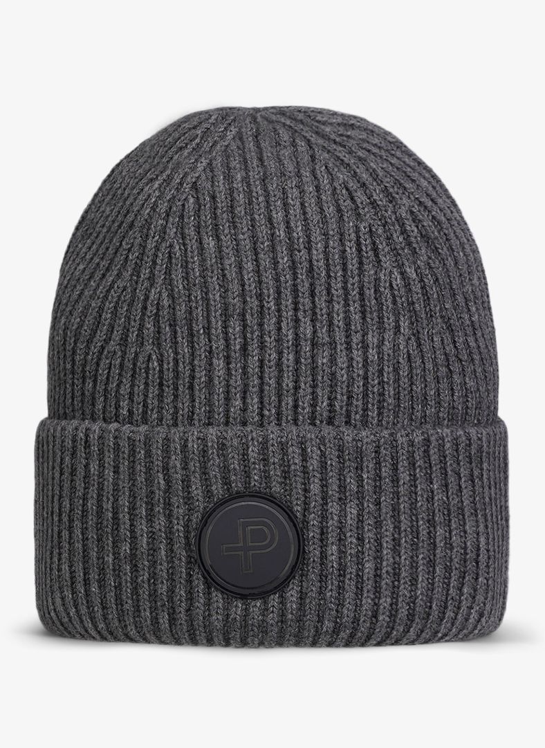 Mons Knitted Hat Dk Grey Melange