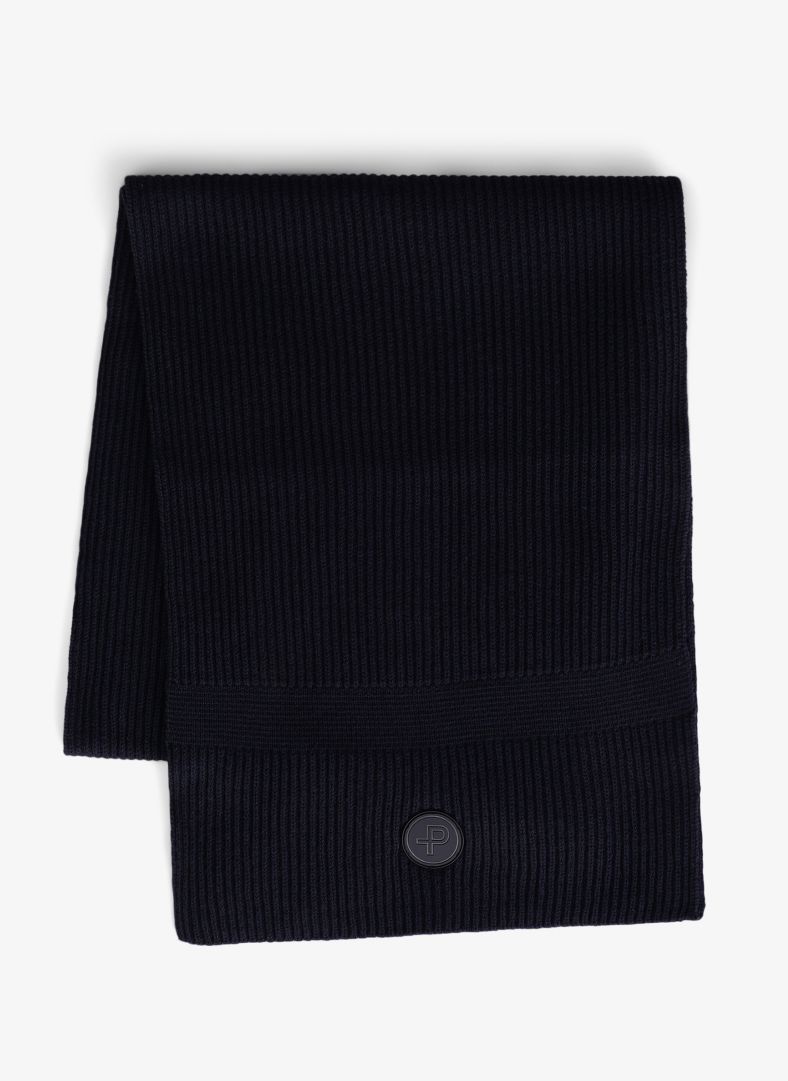 Mons Knitted Scarf Dk Navy Blue