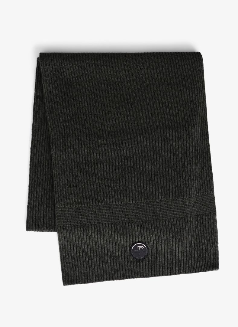 Mons Knitted Scarf Dk Kombu green Mélange