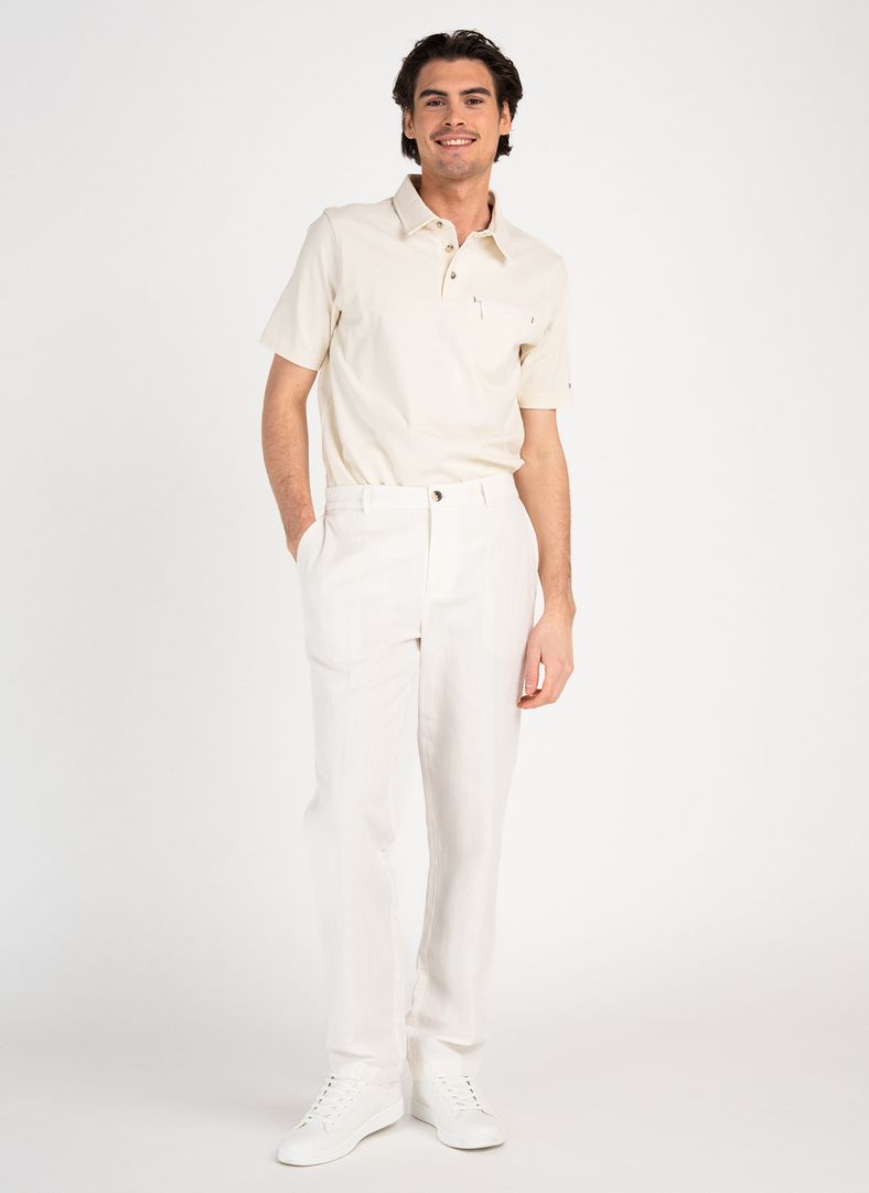 Navigo Polo Sand Dollar White