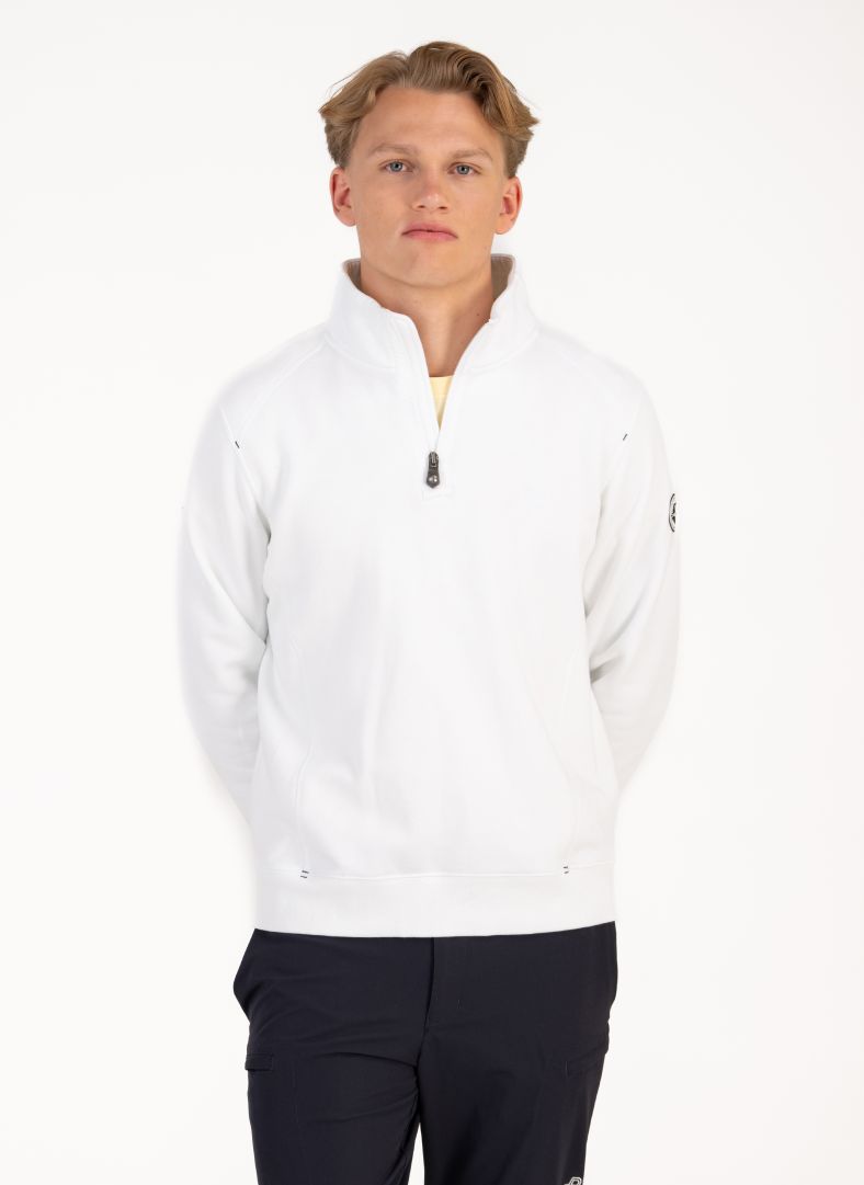 P-Half Zip White