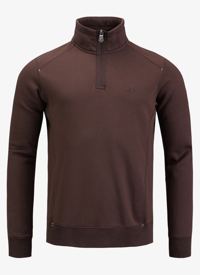 P-Half Zip Carob Brown
