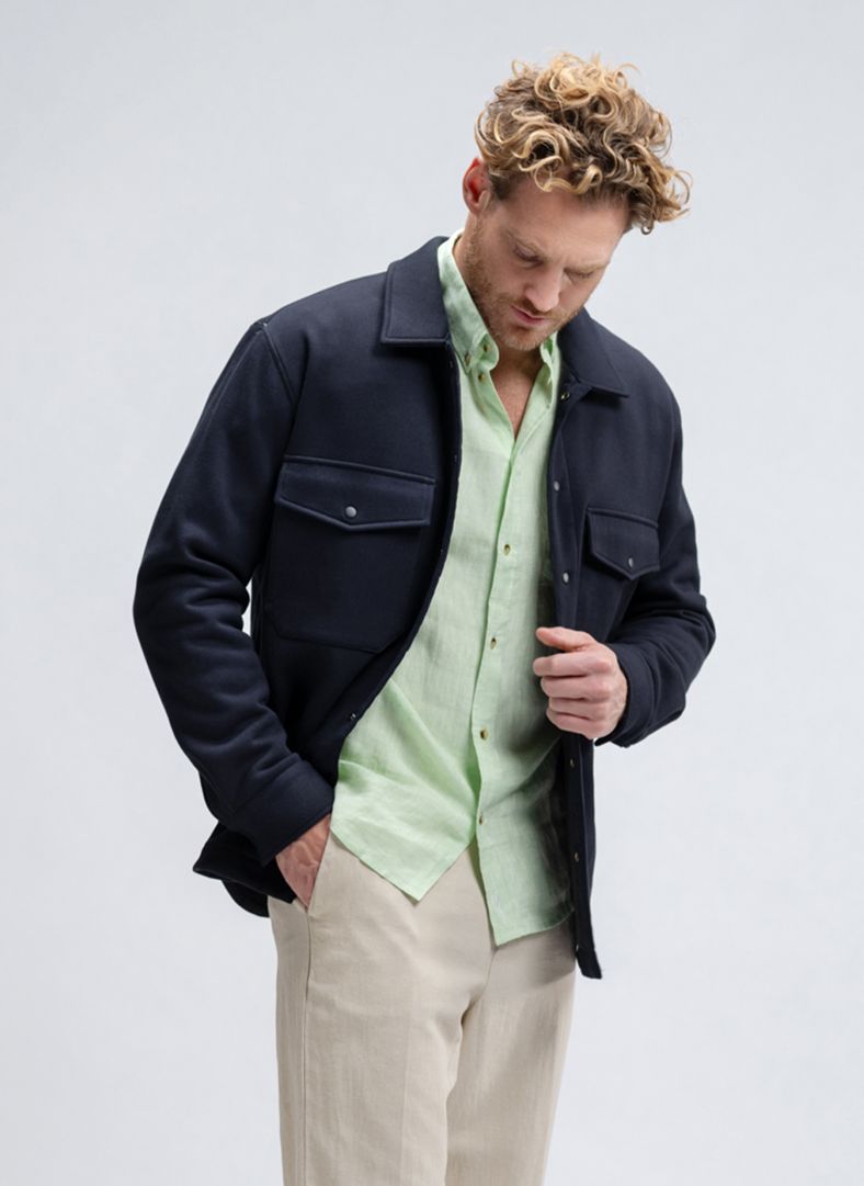 P-Overshirt Dk Navy Blue