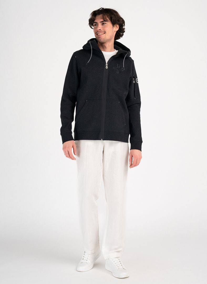P-hoodie Charcoal Mélange.