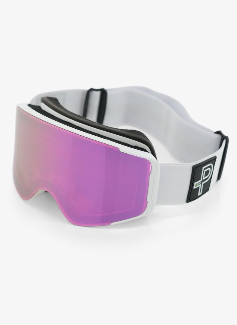 Ski Goggles Ski Goggles White Pink Mirror