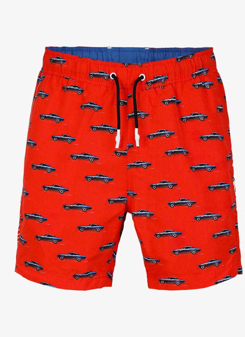 Swim Shorts Print 1 Red