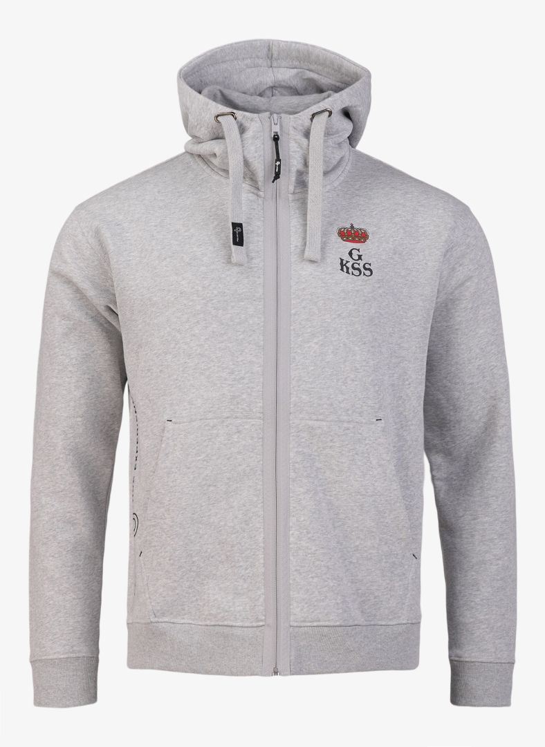 Team Unisex Zip Hoodie GKSS Light Grey Mélange